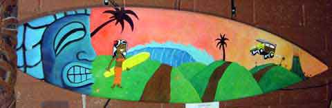 Tiki Surfboard
